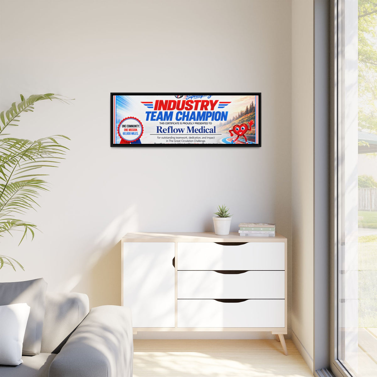 Reflow Medical - Matte Canvas, Framed (Multi-color)