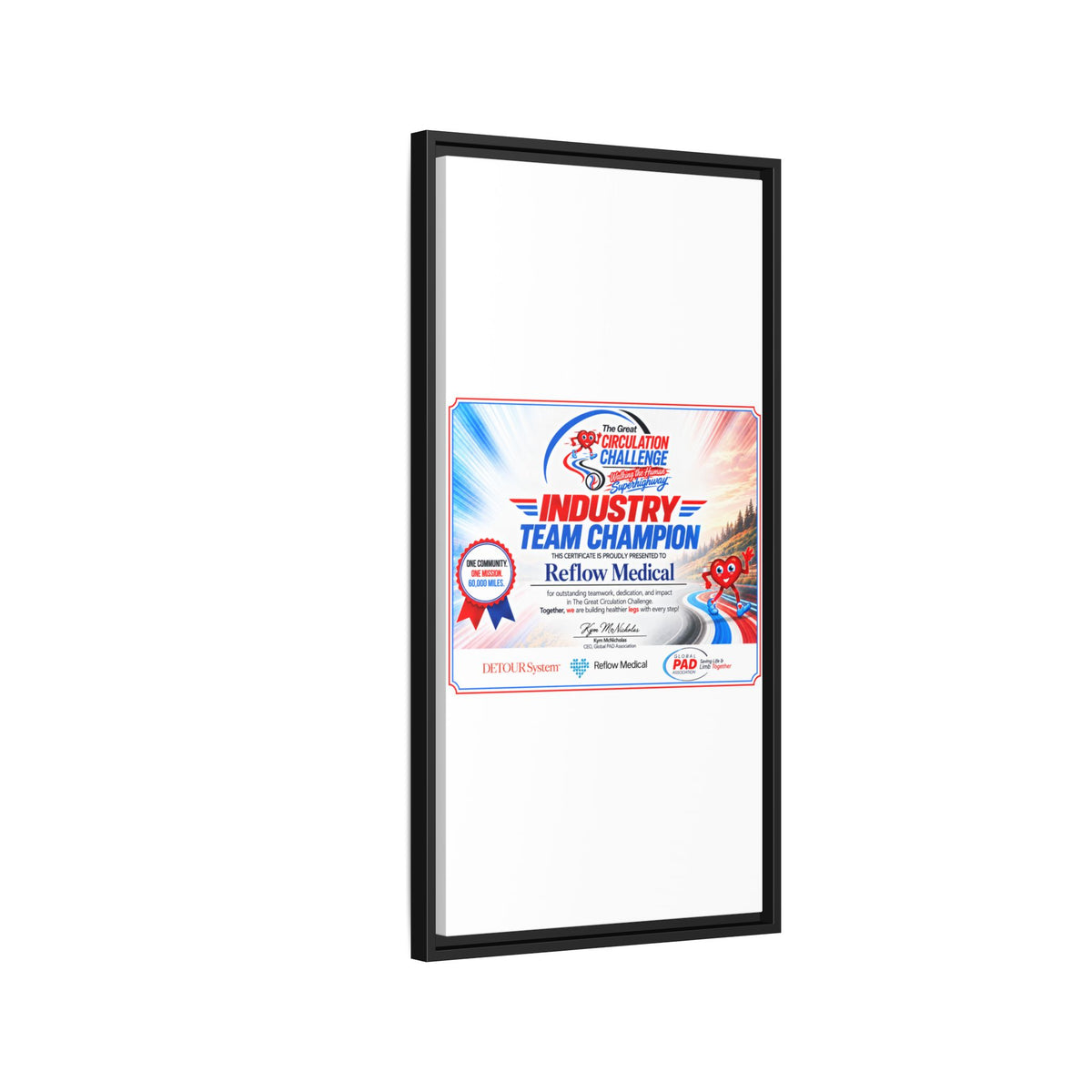Reflow Medical - Matte Canvas, Framed (Multi-color)