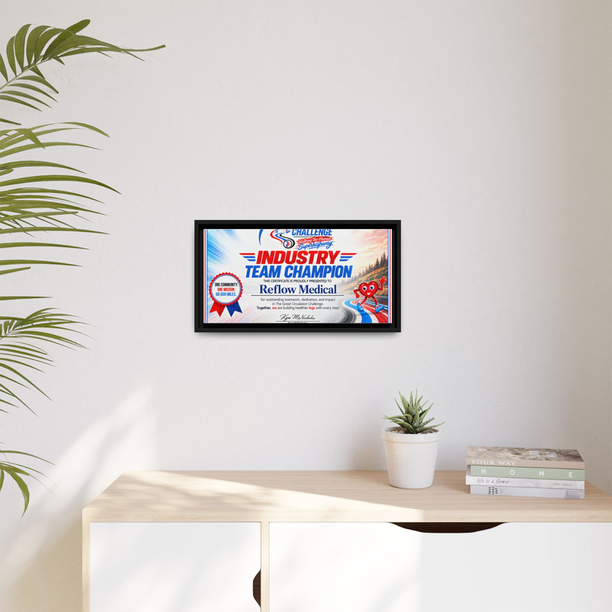 Reflow Medical - Matte Canvas, Framed (Multi-color)