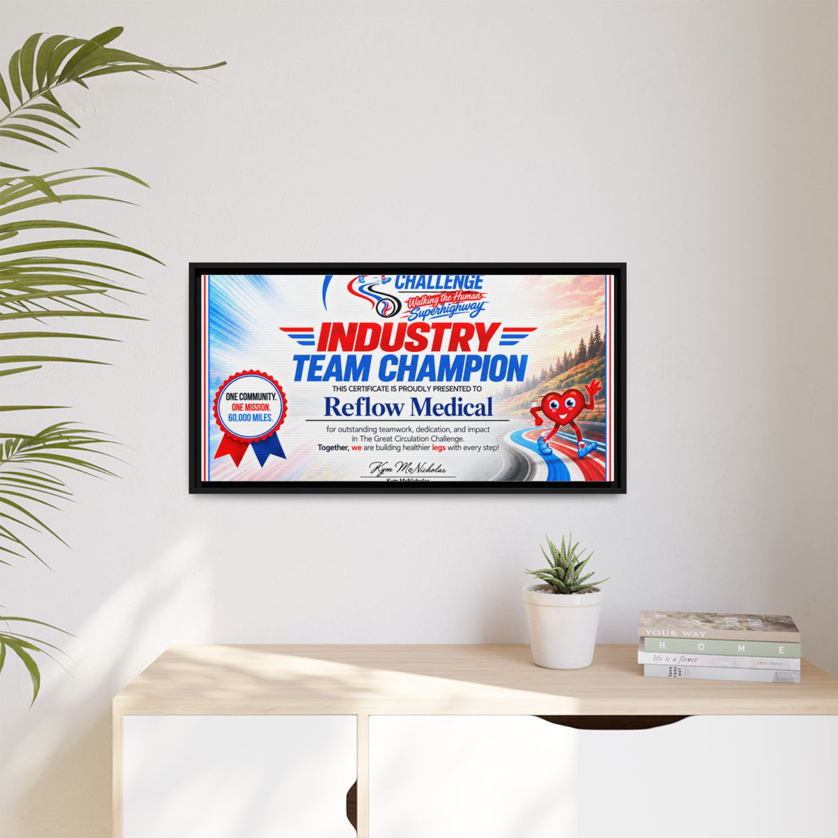 Reflow Medical - Matte Canvas, Framed (Multi-color)
