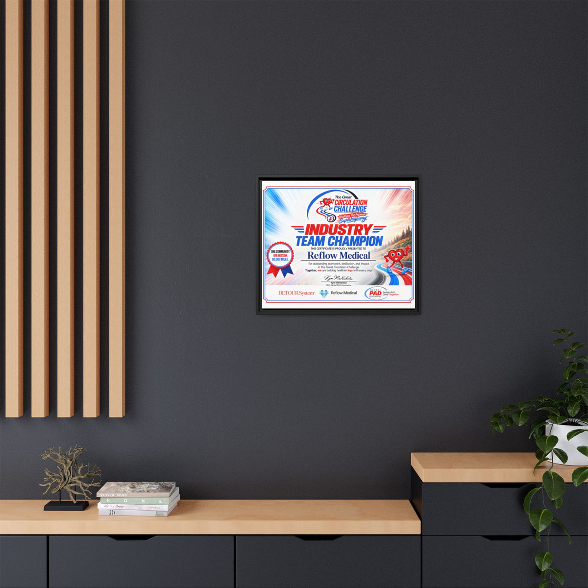 Reflow Medical - Matte Canvas, Framed (Multi-color)