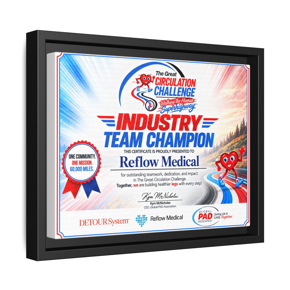 Reflow Medical - Matte Canvas, Framed (Multi-color)