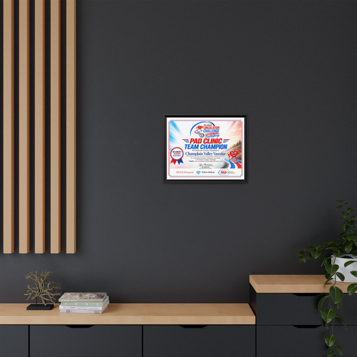 Clinic Champion - Matte Canvas, Framed (Multi-color)
