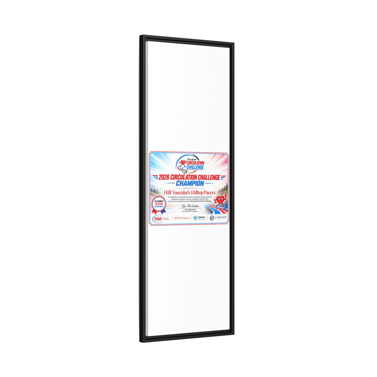 Hill Vascular Matte Canvas, Framed (Multi-color)