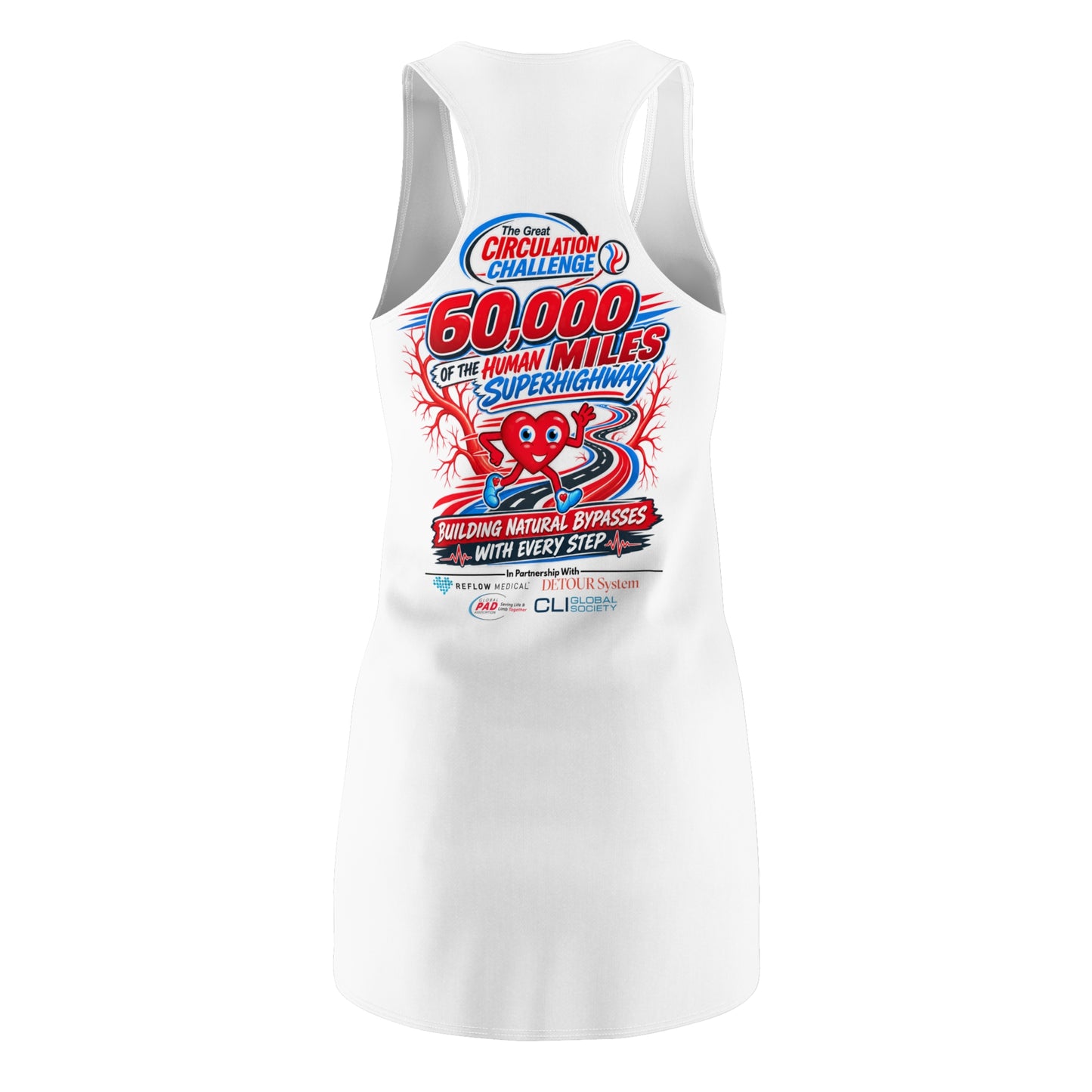 Women's Cut & Sew Racerback Dress (AOP)