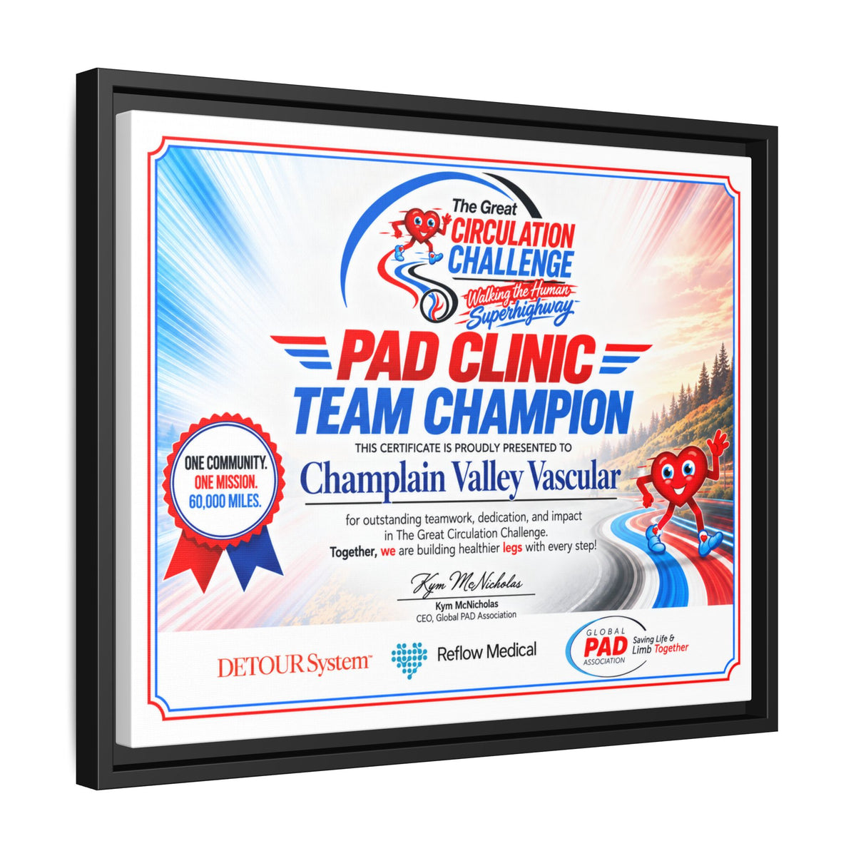 Clinic Champion - Matte Canvas, Framed (Multi-color)