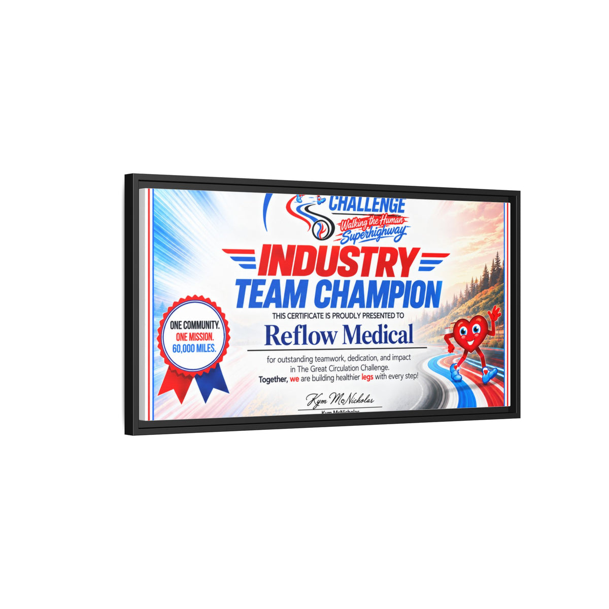Reflow Medical - Matte Canvas, Framed (Multi-color)