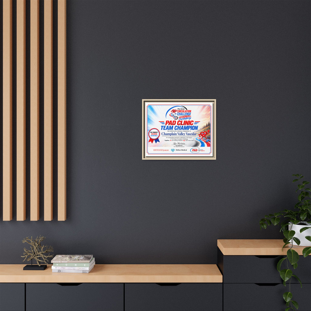 Clinic Champion - Matte Canvas, Framed (Multi-color)