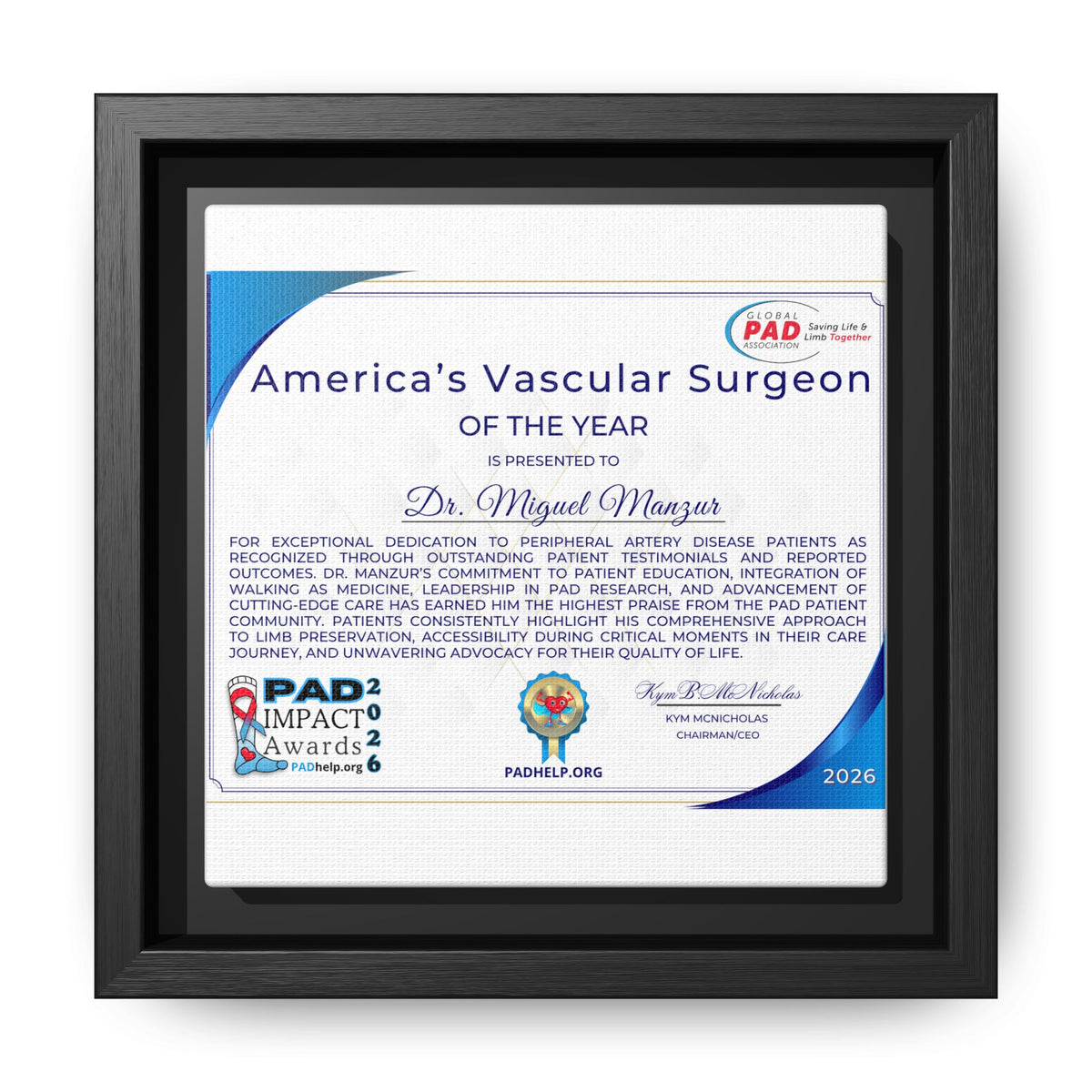 Dr Manzur Award