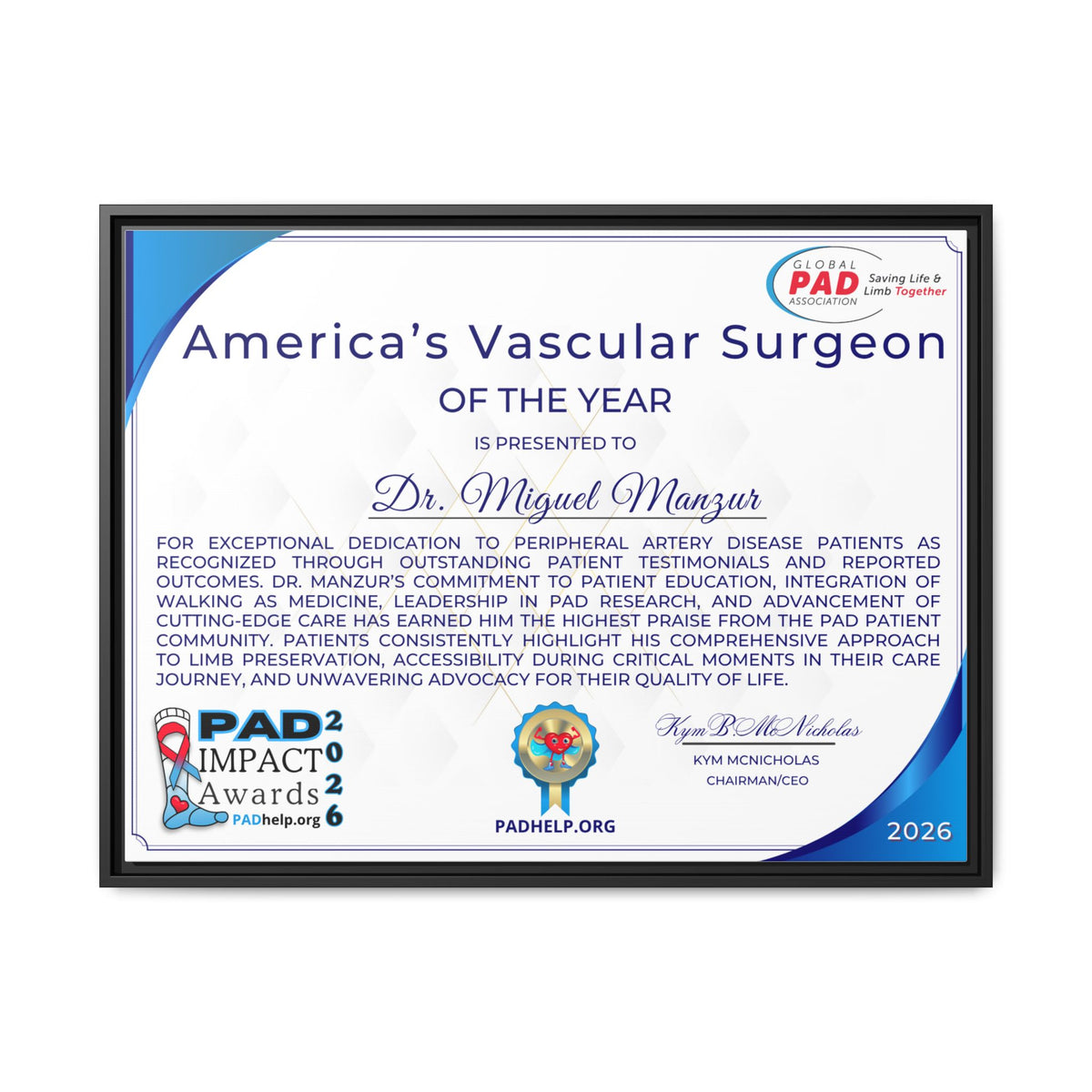 Dr Manzur Award