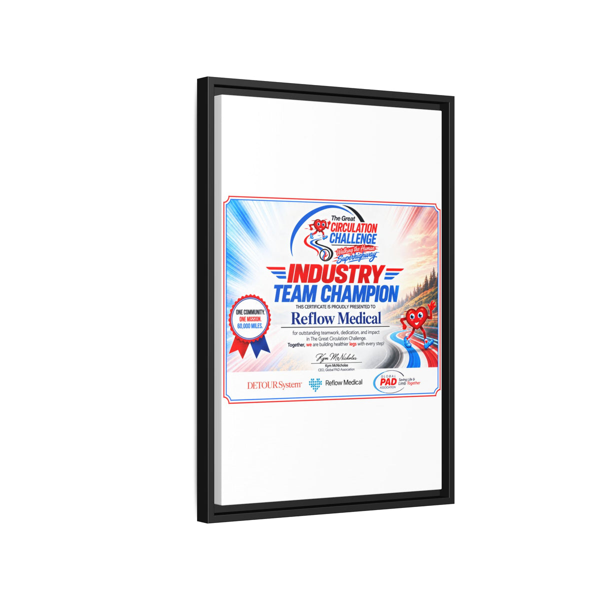Reflow Medical - Matte Canvas, Framed (Multi-color)