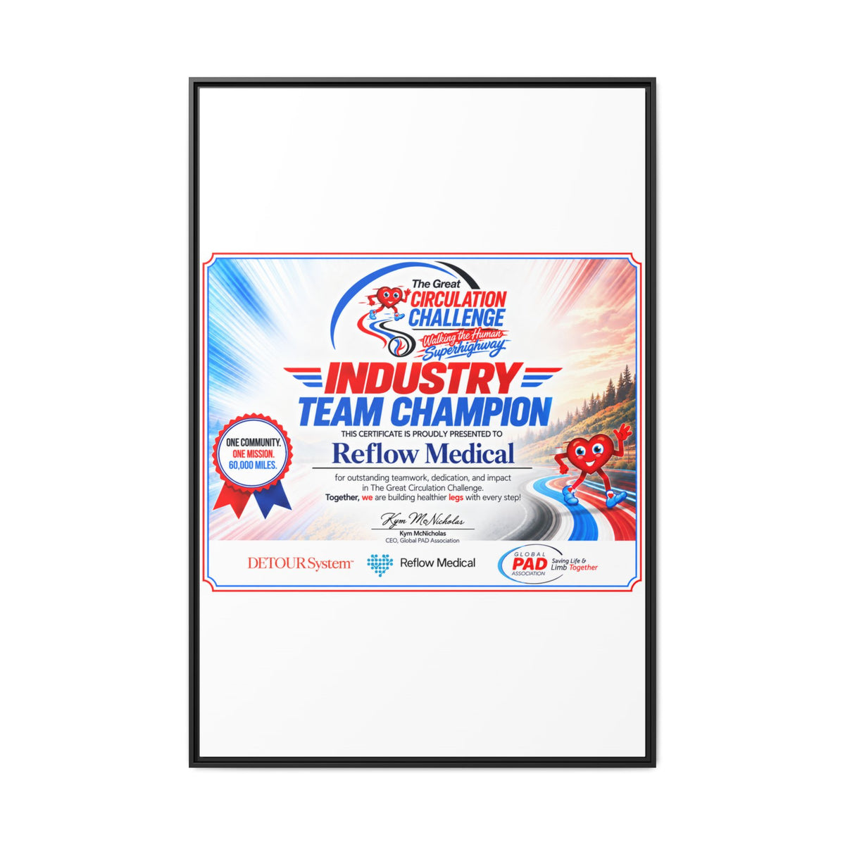 Reflow Medical - Matte Canvas, Framed (Multi-color)