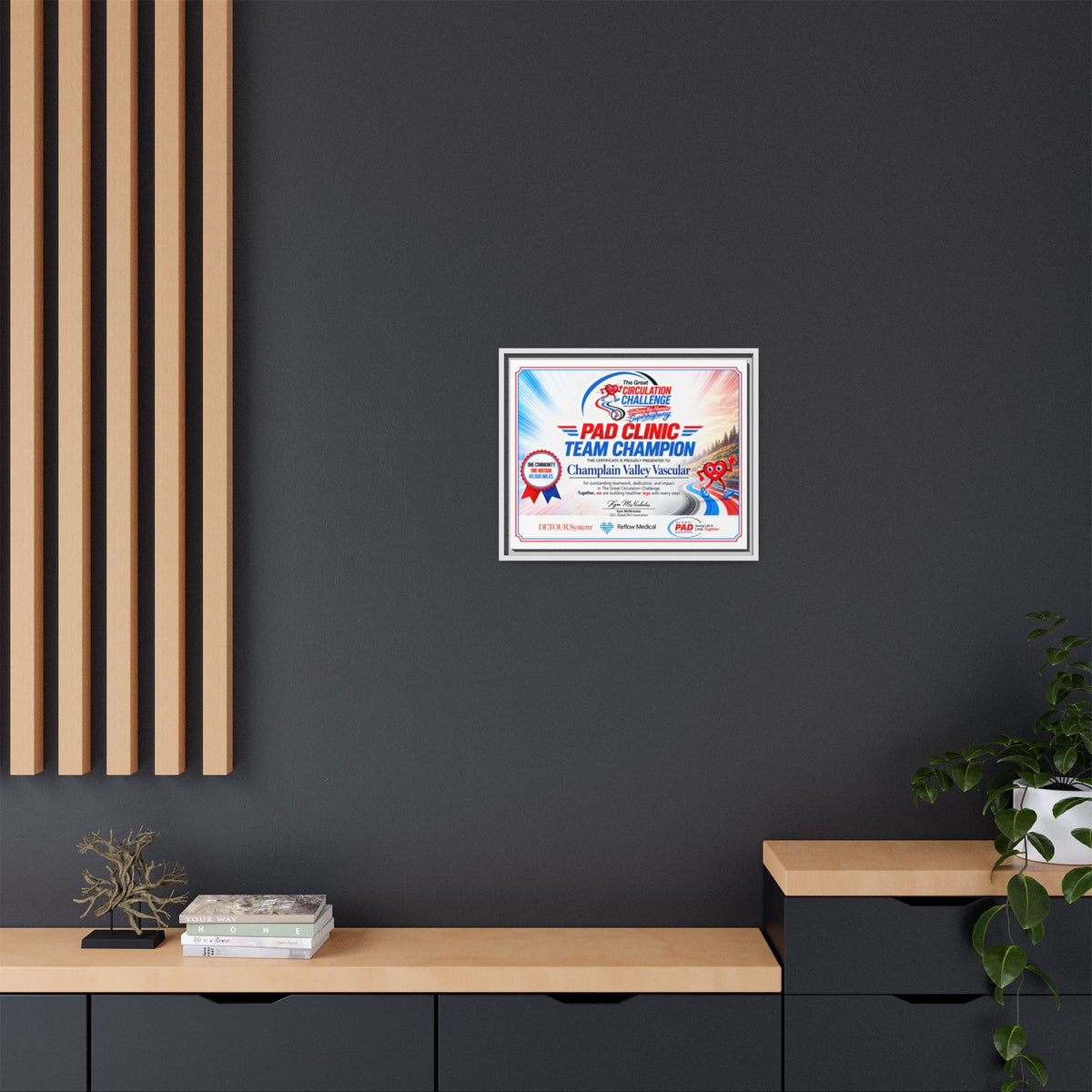 Clinic Champion - Matte Canvas, Framed (Multi-color)