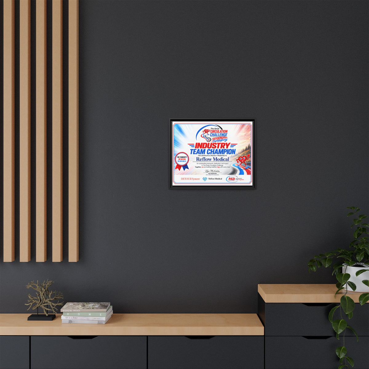 Reflow Medical - Matte Canvas, Framed (Multi-color)