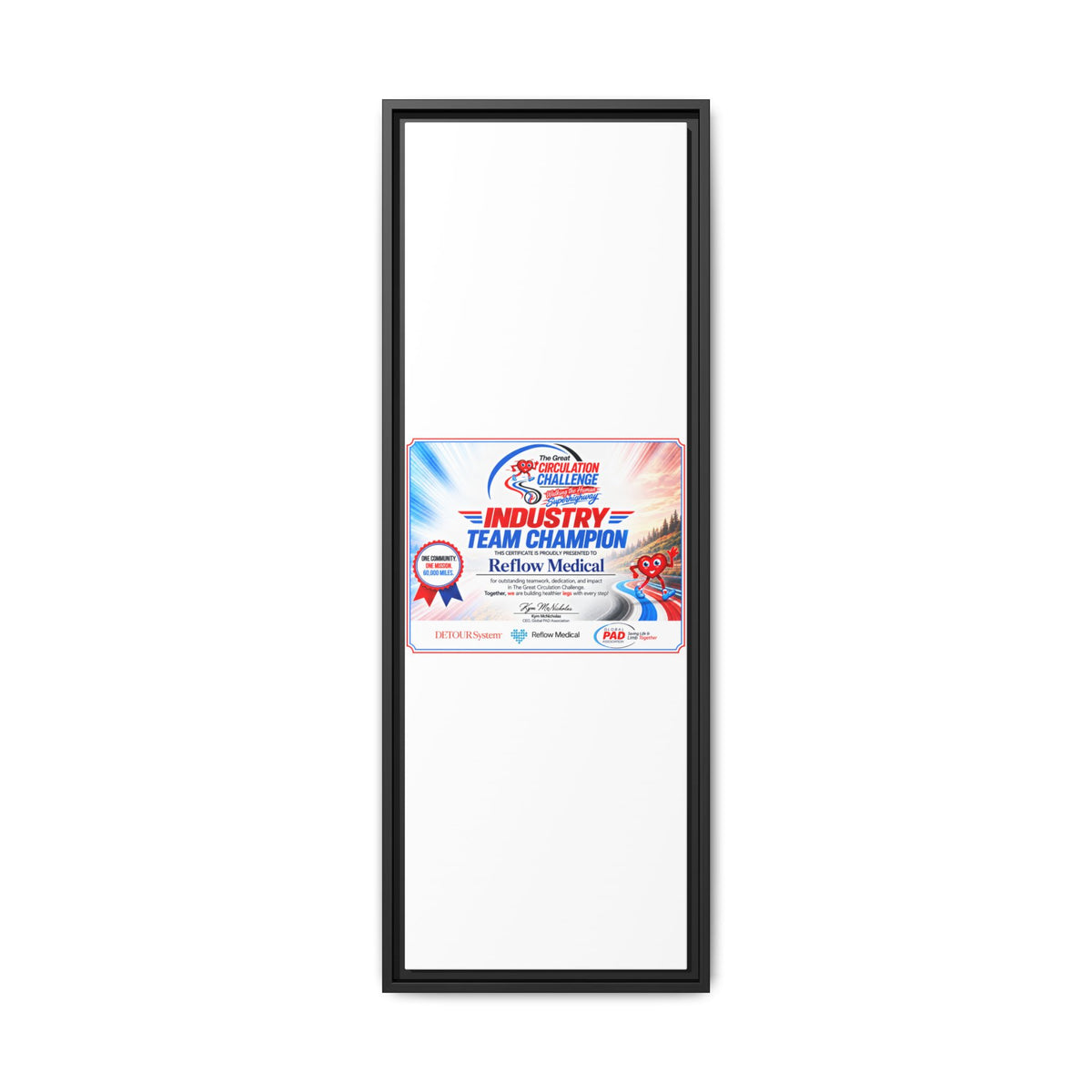Reflow Medical - Matte Canvas, Framed (Multi-color)