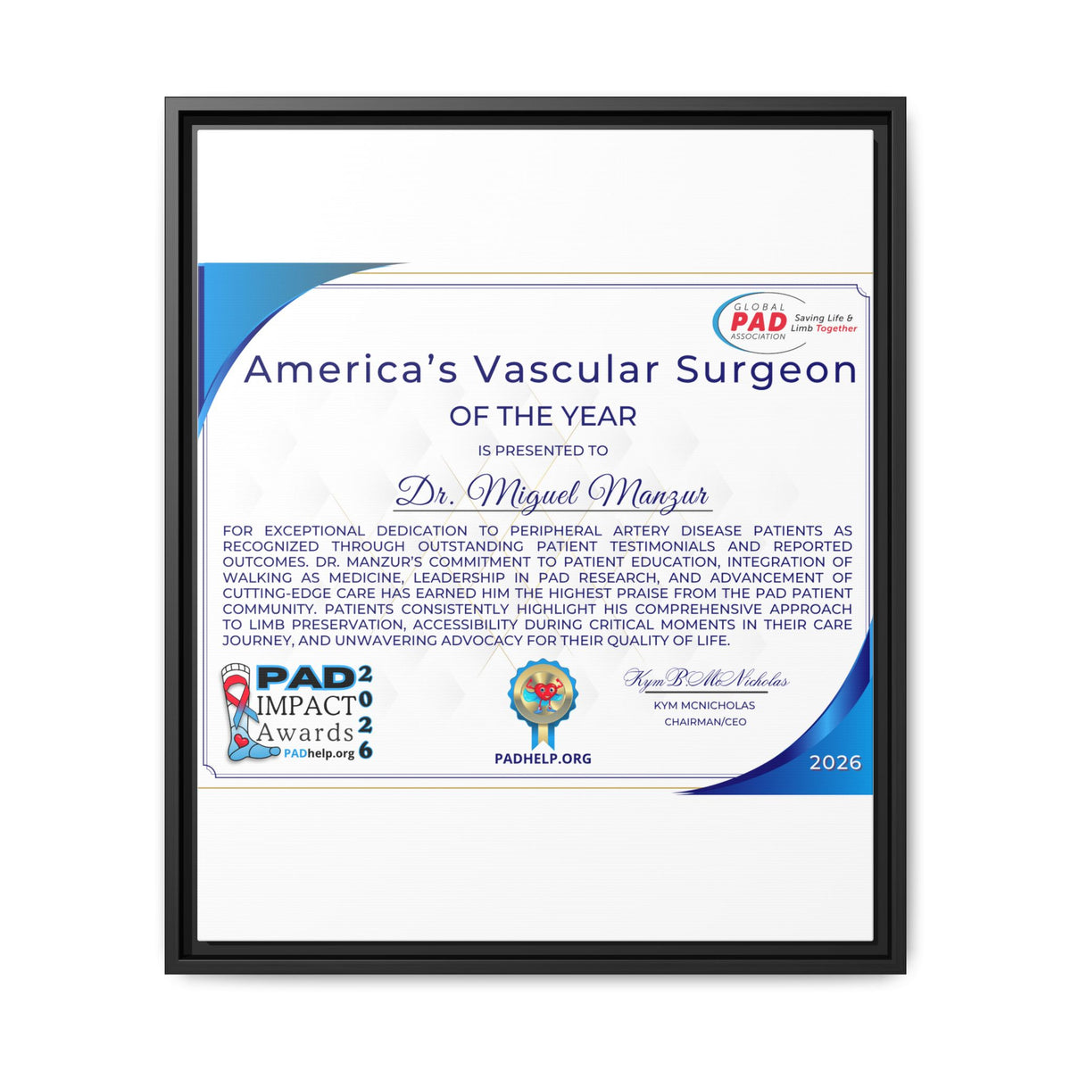 Dr Manzur Award