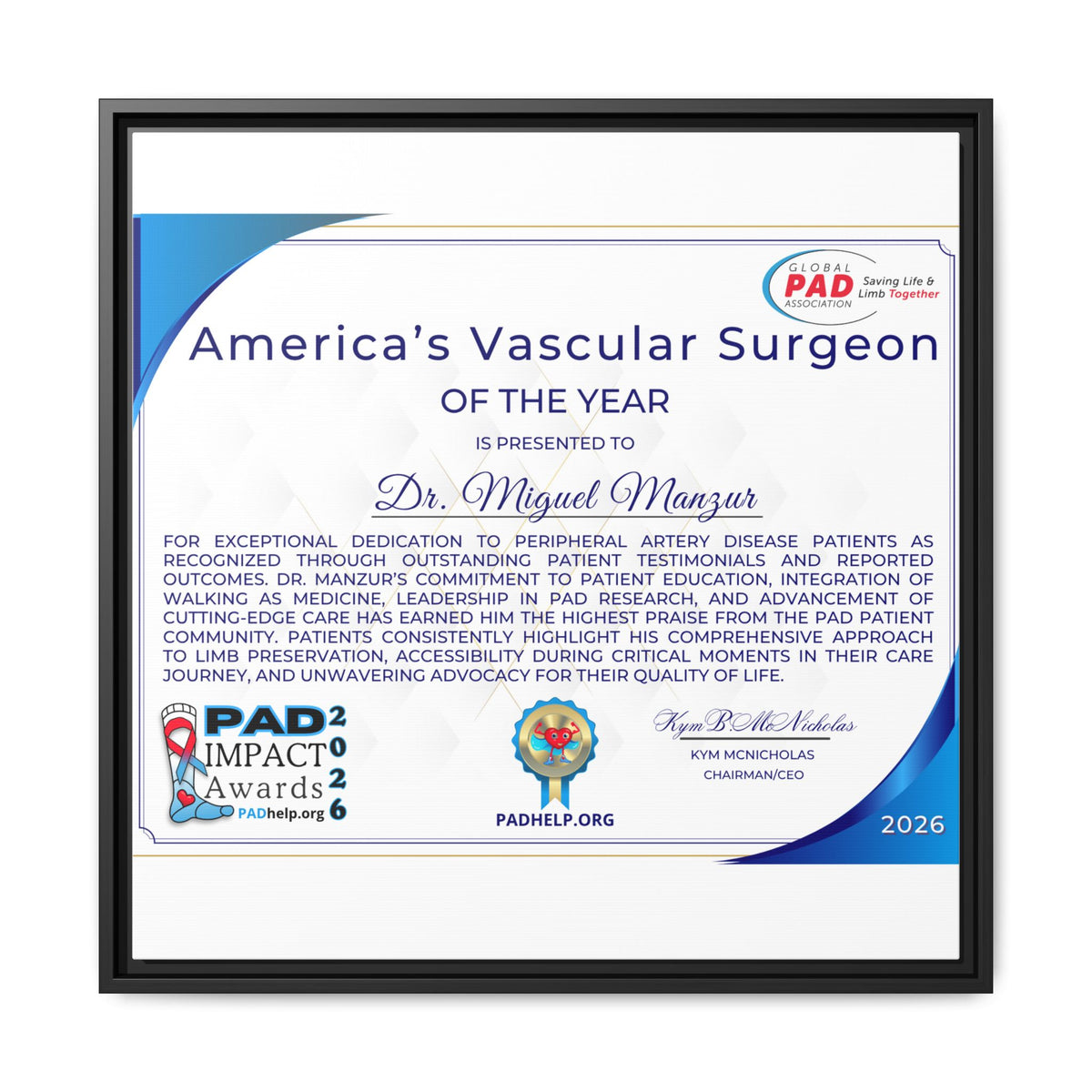 Dr Manzur Award