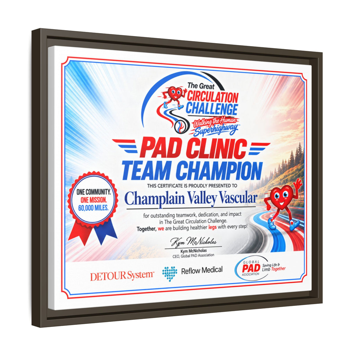 Clinic Champion - Matte Canvas, Framed (Multi-color)