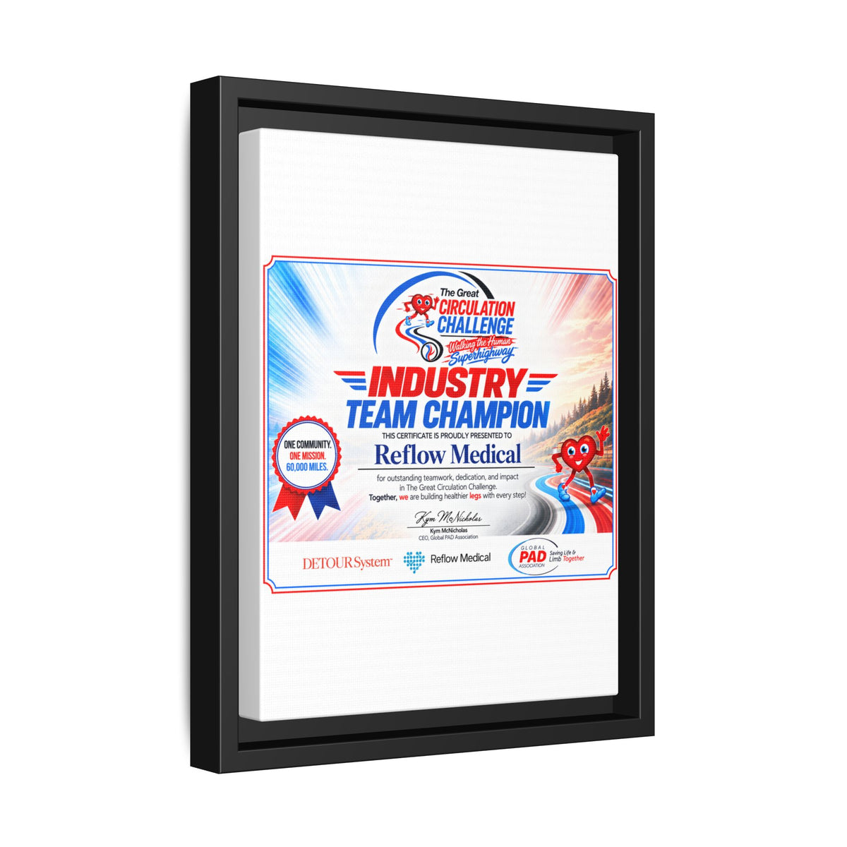 Reflow Medical - Matte Canvas, Framed (Multi-color)
