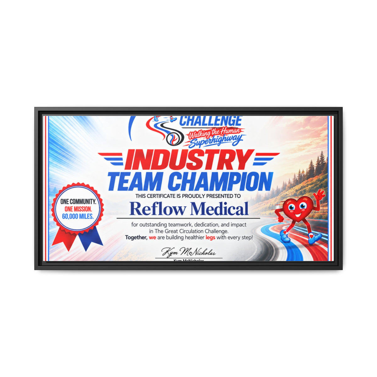 Reflow Medical - Matte Canvas, Framed (Multi-color)