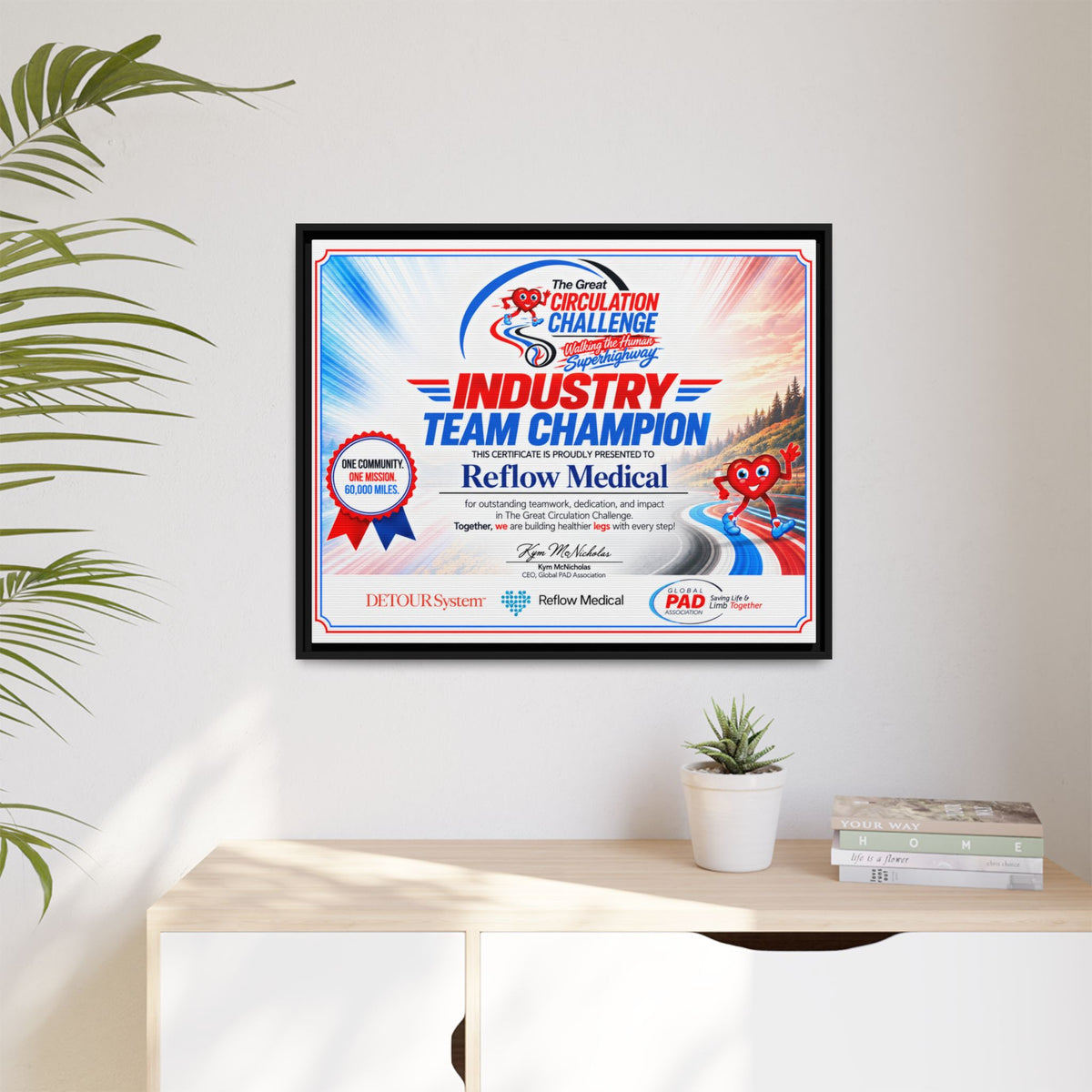 Reflow Medical - Matte Canvas, Framed (Multi-color)