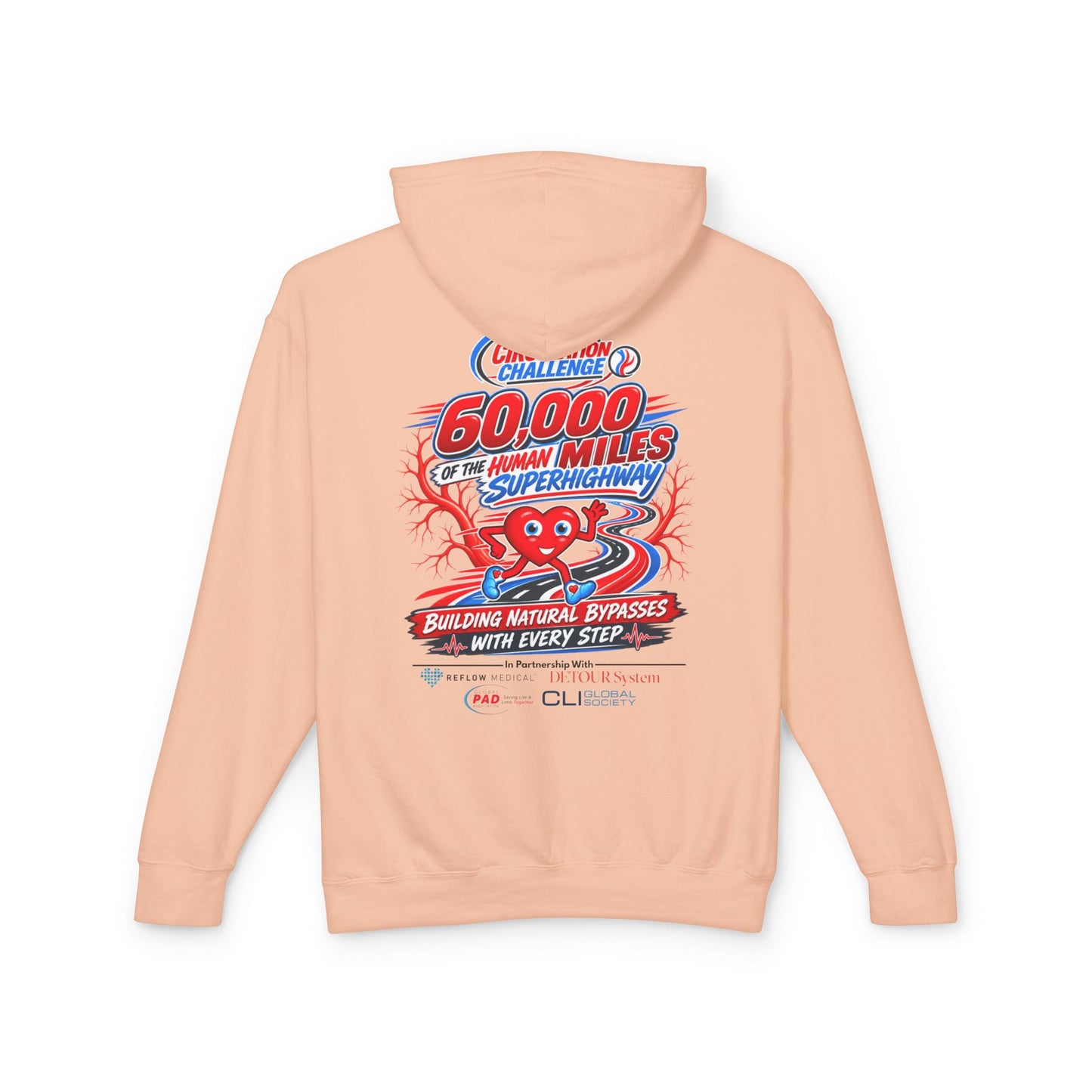 The Great Circulation Challenge Unisex Lightweight Hooded Sweatshirt