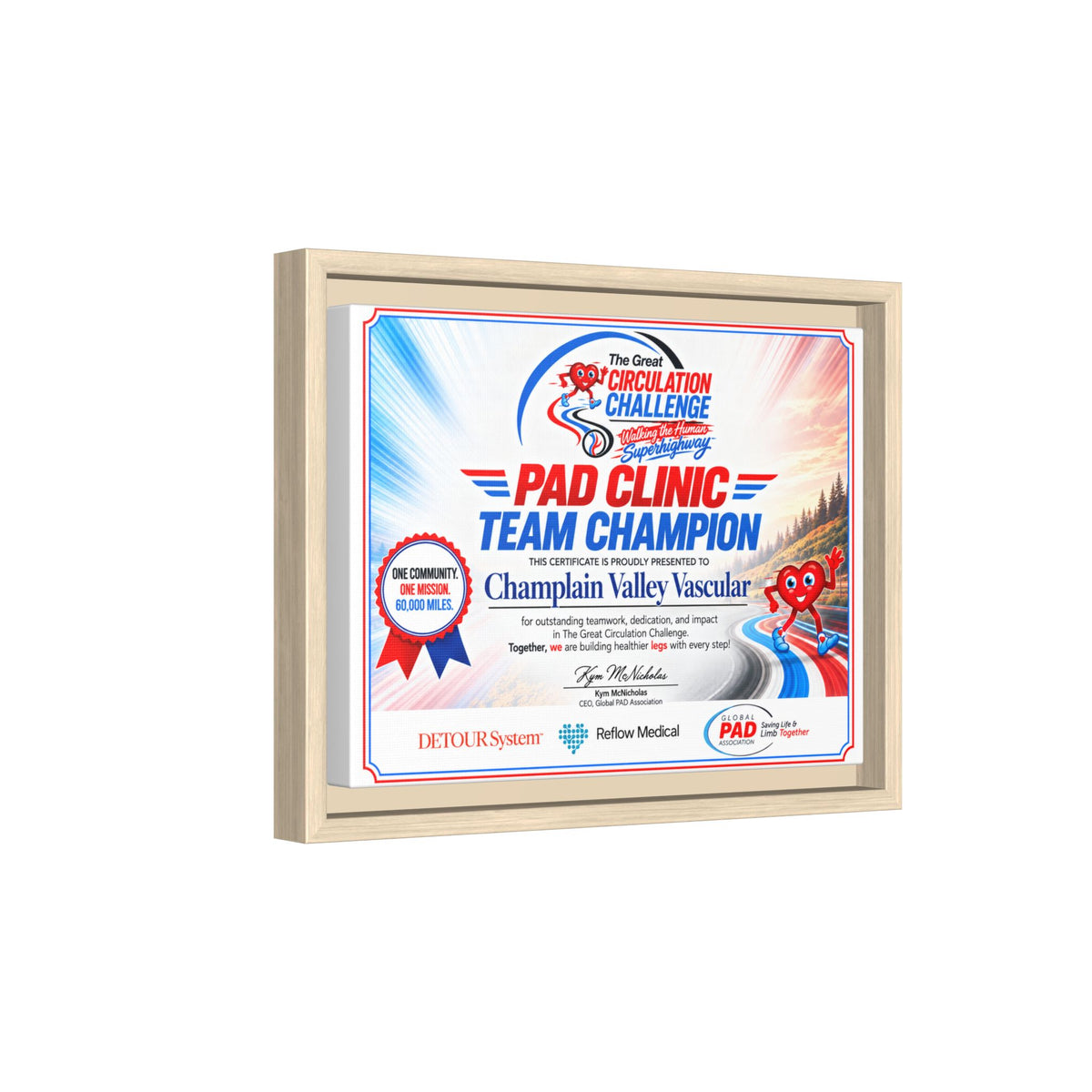 Clinic Champion - Matte Canvas, Framed (Multi-color)