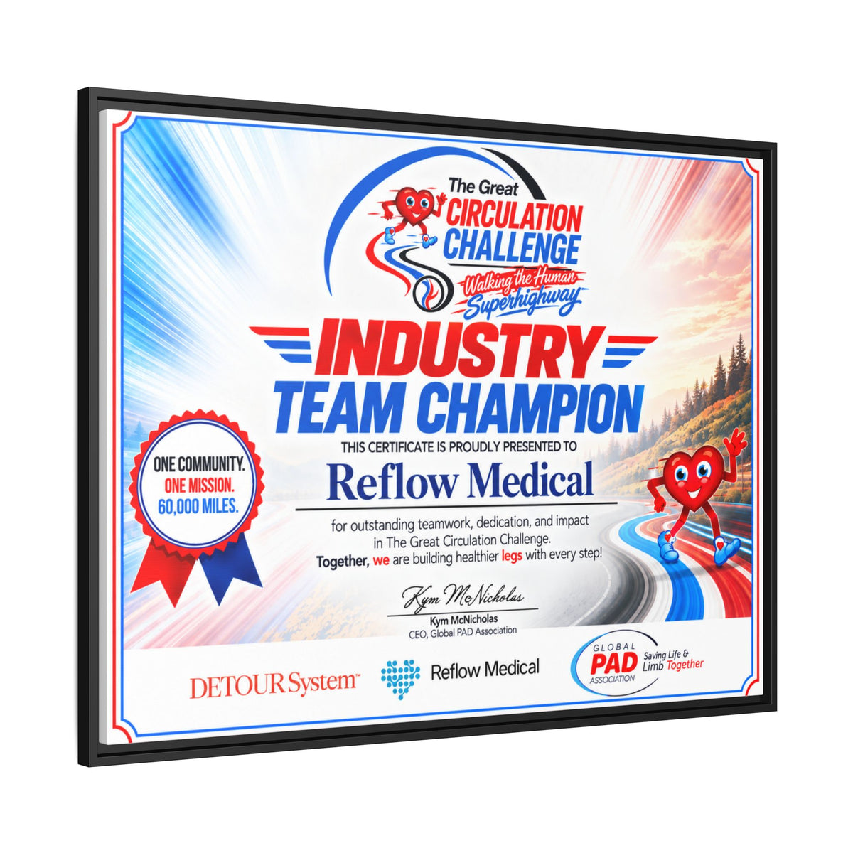 Reflow Medical - Matte Canvas, Framed (Multi-color)