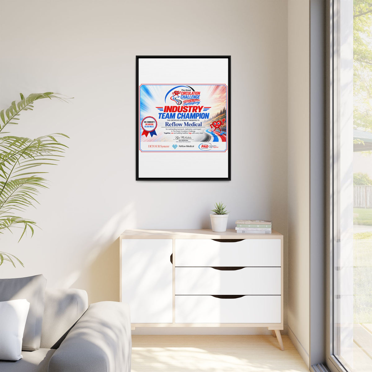 Reflow Medical - Matte Canvas, Framed (Multi-color)