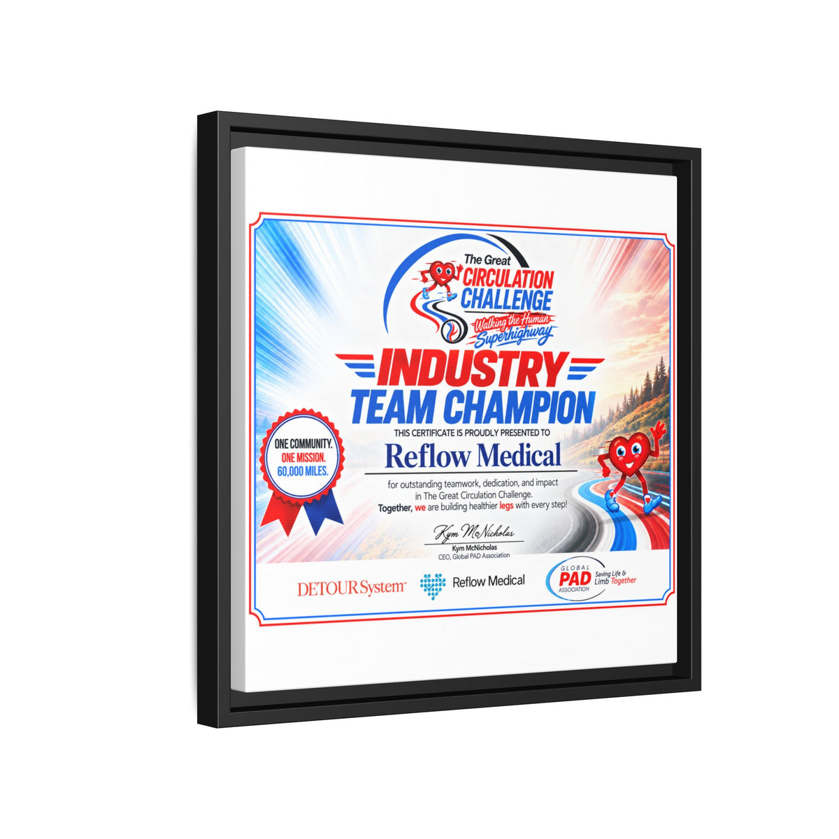 Reflow Medical - Matte Canvas, Framed (Multi-color)