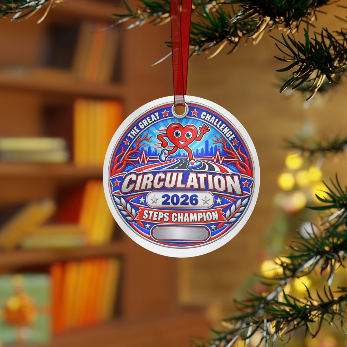 2026 Steps Champion - Medical Metal Ornaments