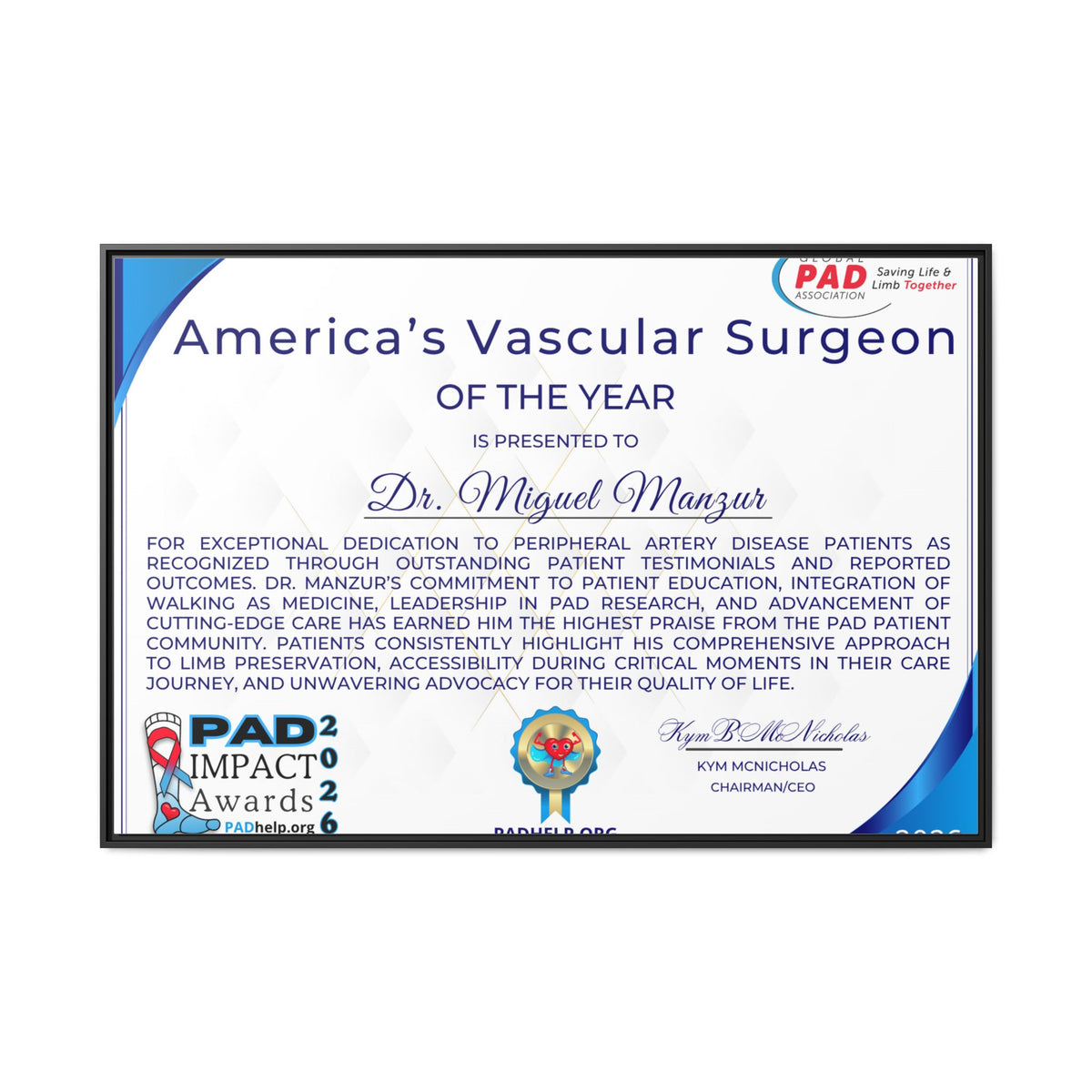 Dr Manzur Award