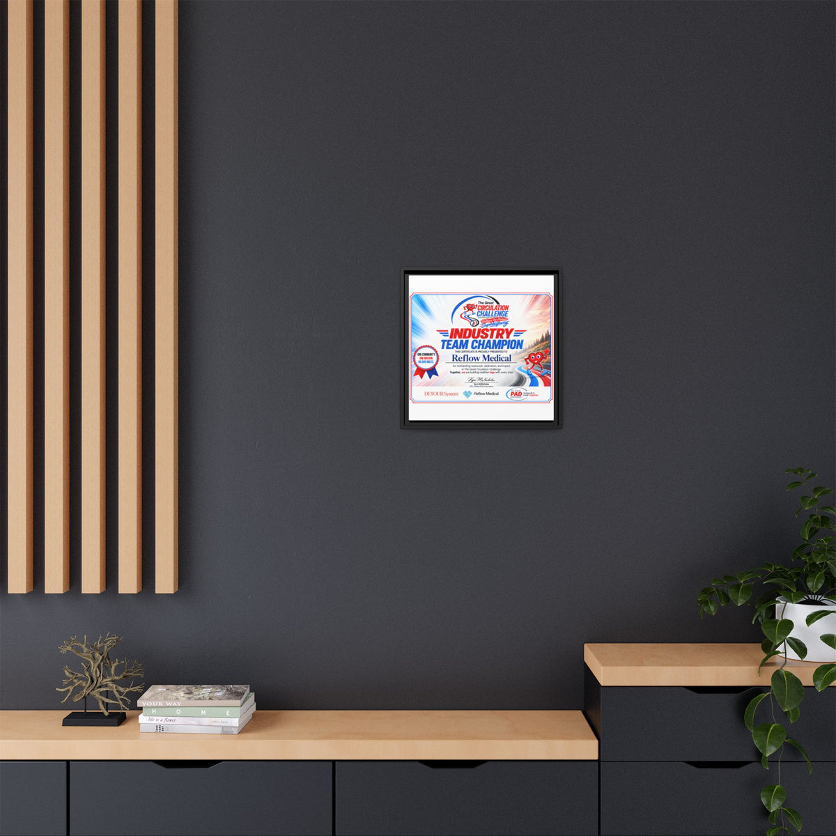 Reflow Medical - Matte Canvas, Framed (Multi-color)