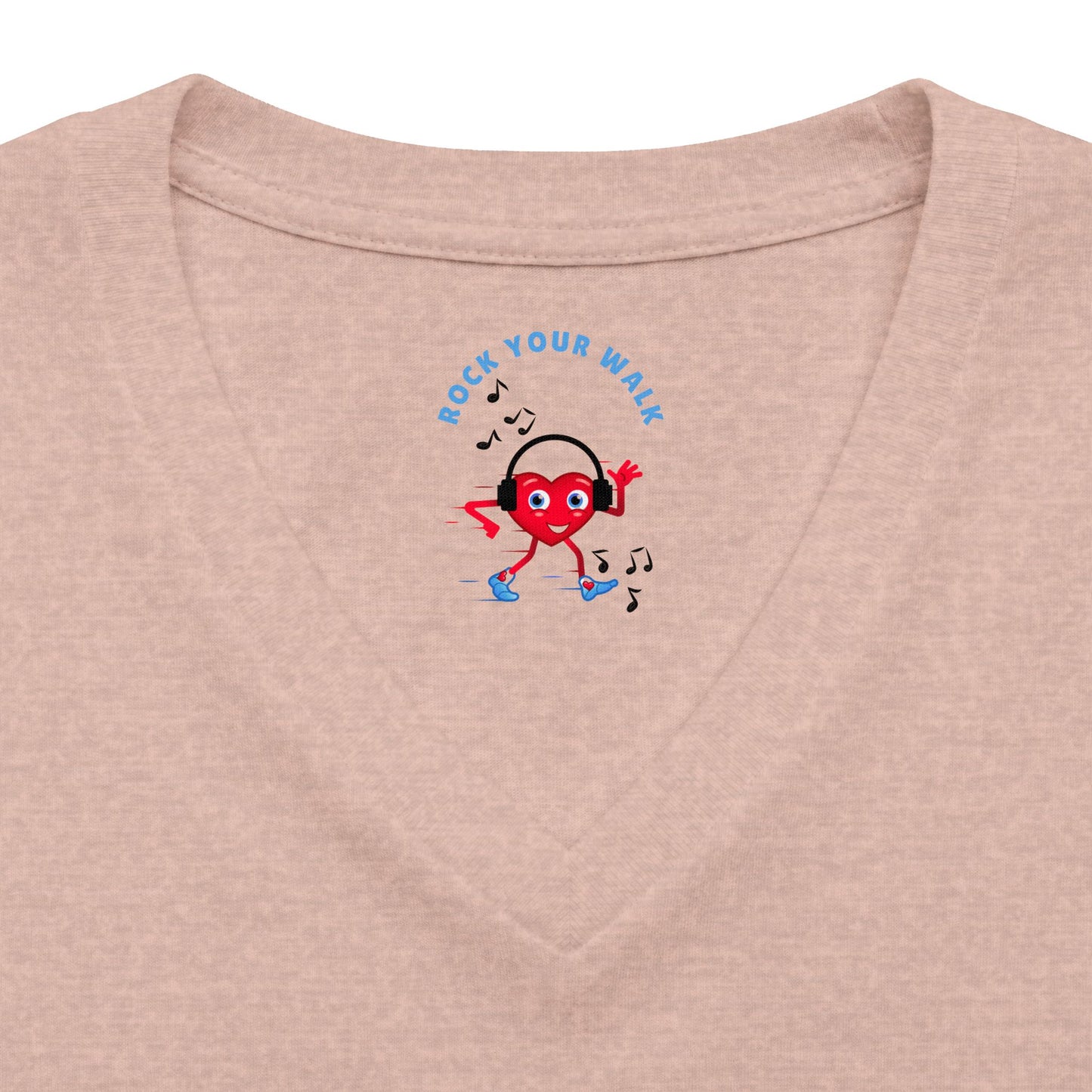 Women's Relaxed Heather CVC V-Neck Tee