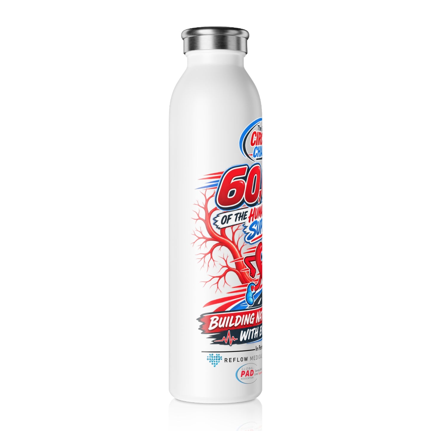 The Great Circulation Challenge Slim Water Bottle
