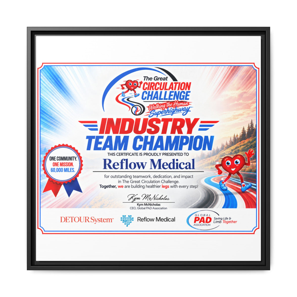 Reflow Medical - Matte Canvas, Framed (Multi-color)
