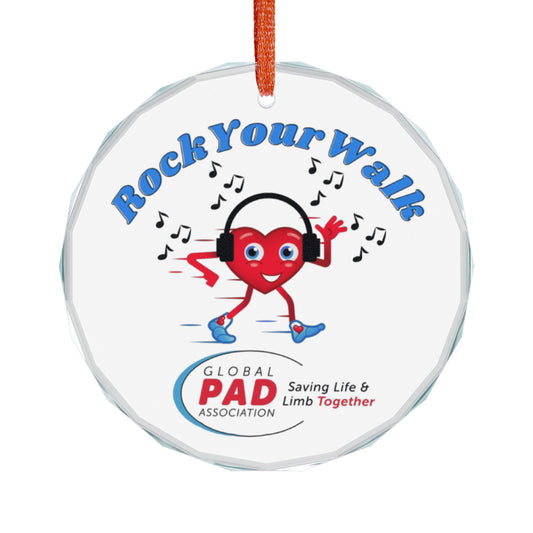 Rock Your Walk Crystal Glass Ornament