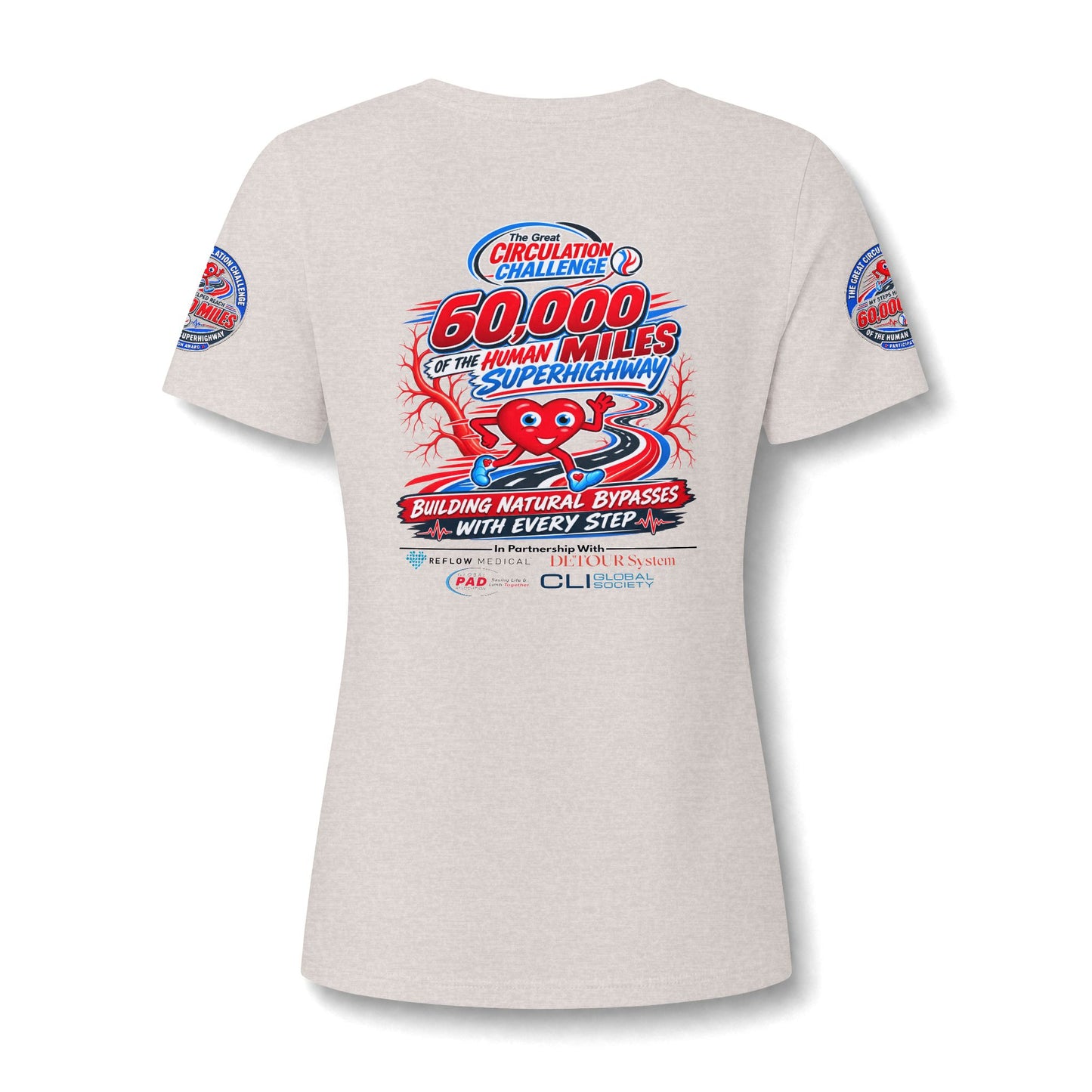 Women's Relaxed Heather CVC V-Neck Tee