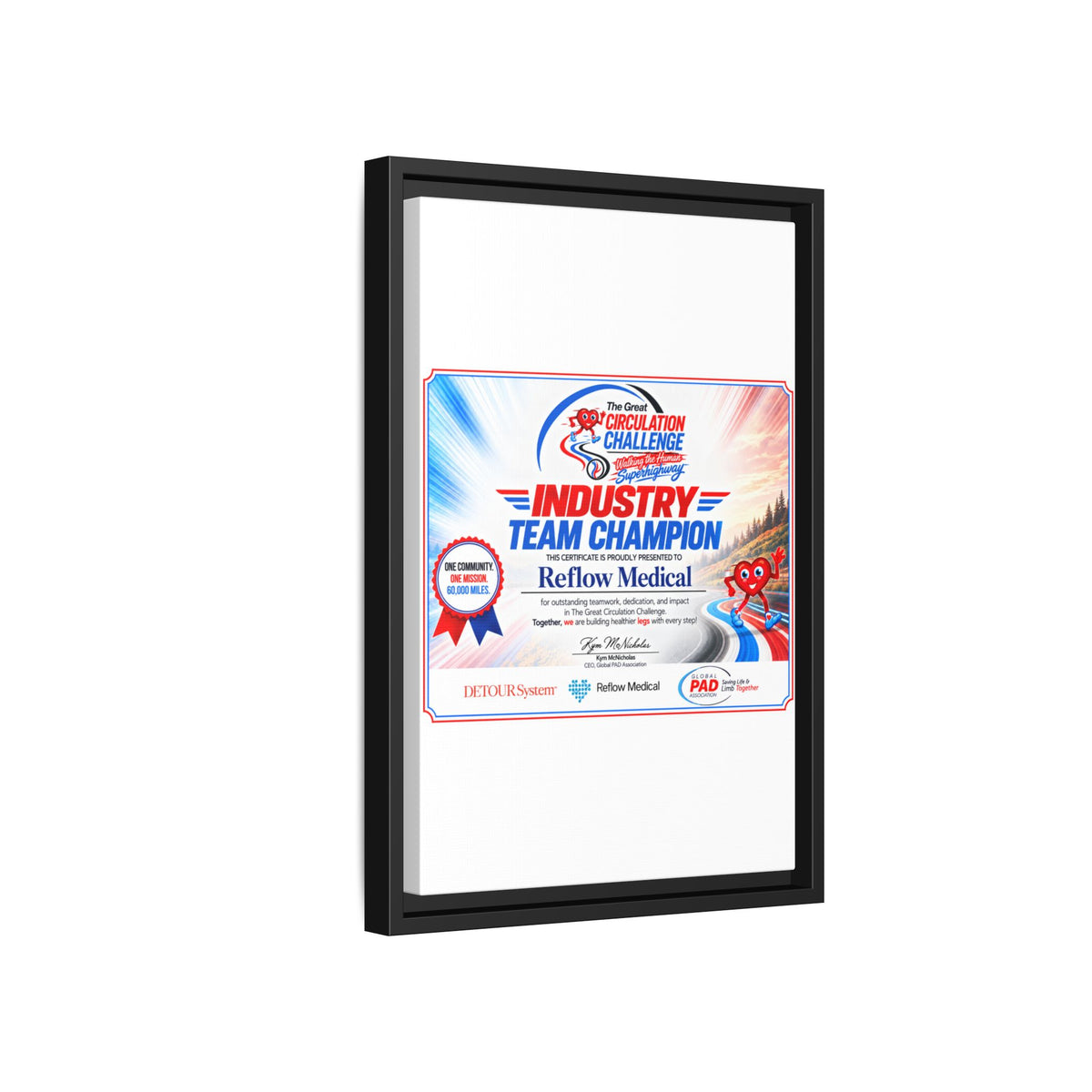 Reflow Medical - Matte Canvas, Framed (Multi-color)