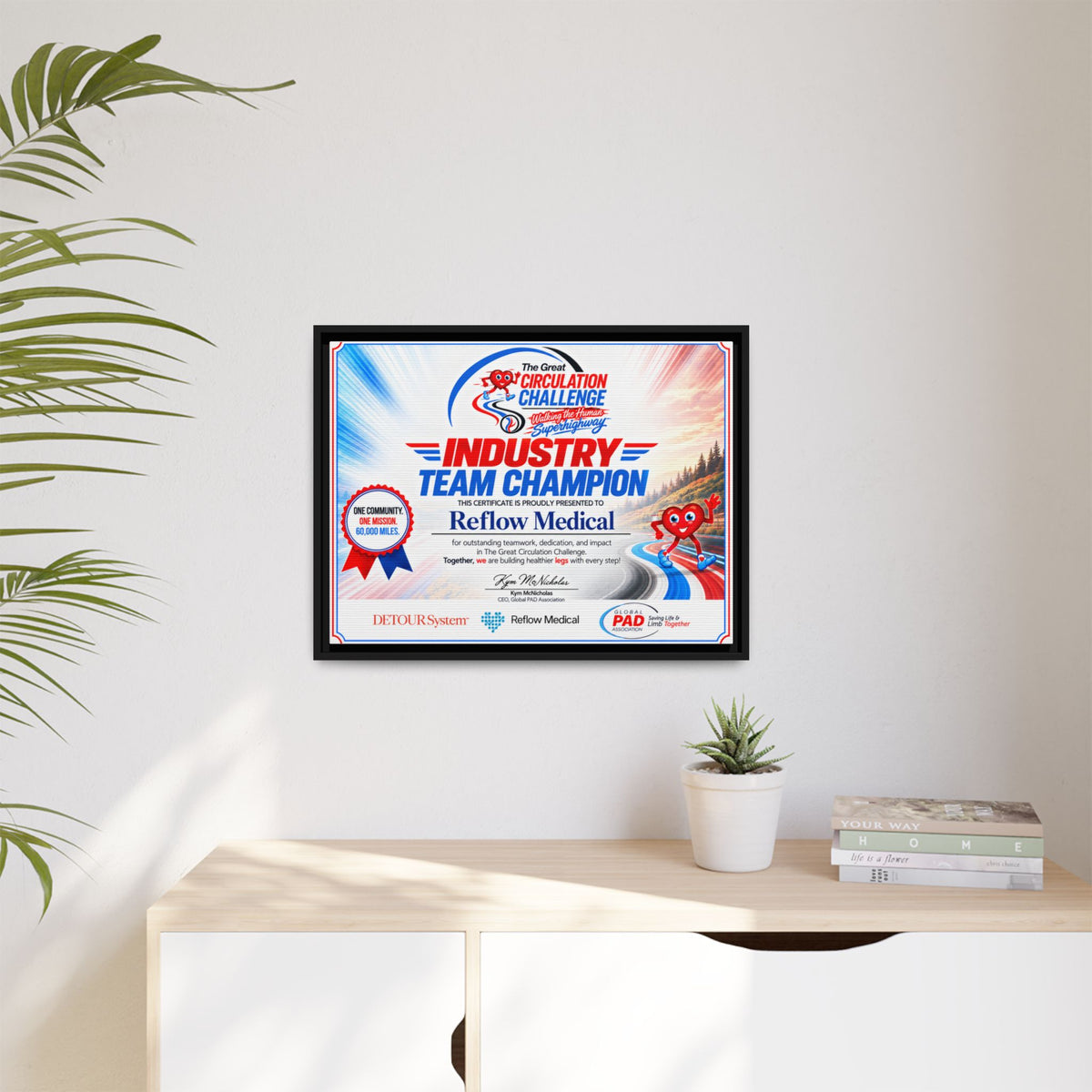 Reflow Medical - Matte Canvas, Framed (Multi-color)