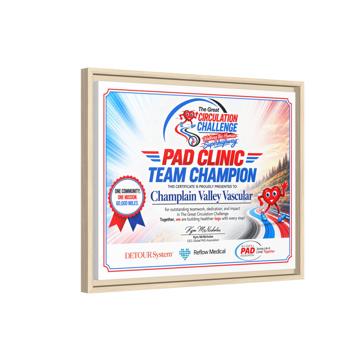 Clinic Champion - Matte Canvas, Framed (Multi-color)