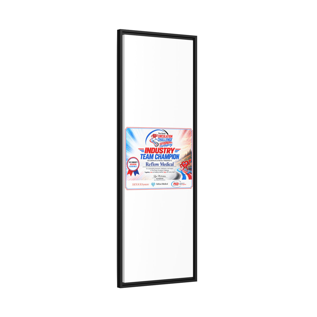 Reflow Medical - Matte Canvas, Framed (Multi-color)