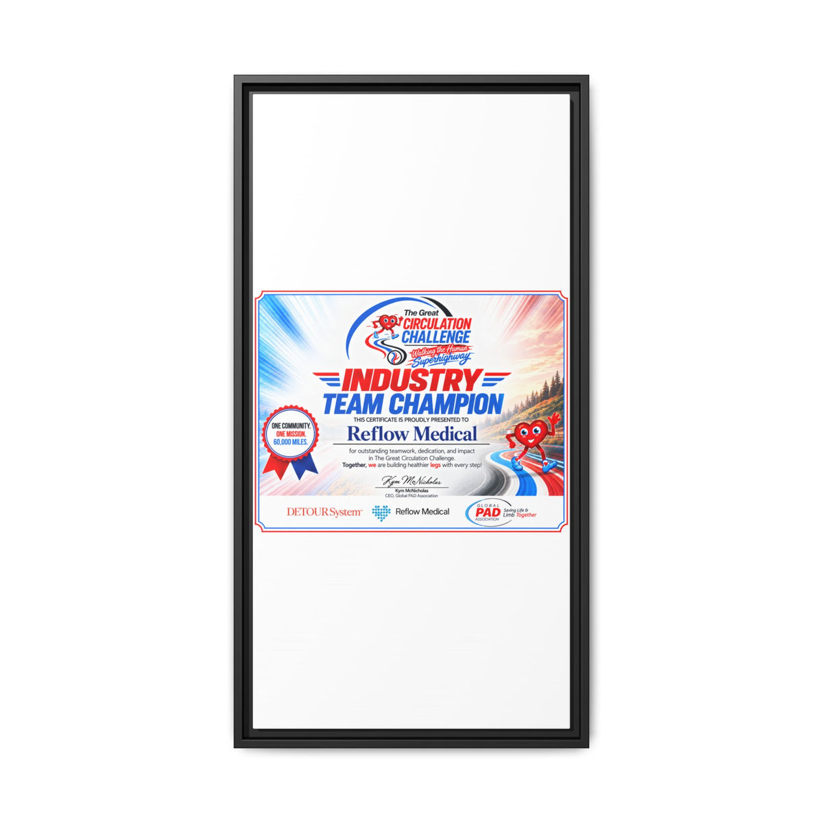 Reflow Medical - Matte Canvas, Framed (Multi-color)