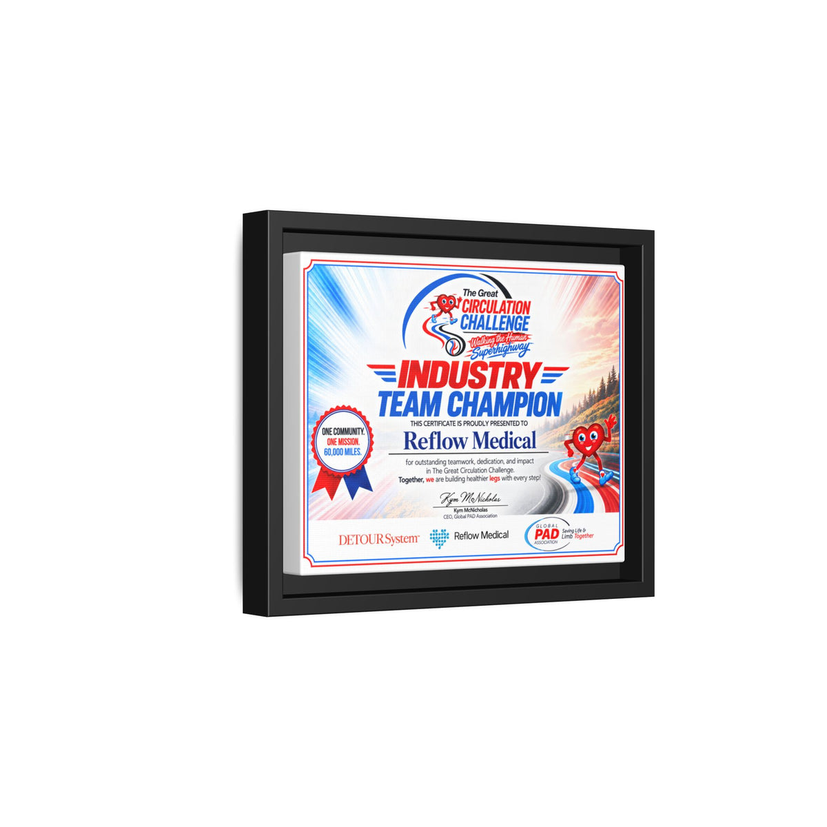Reflow Medical - Matte Canvas, Framed (Multi-color)