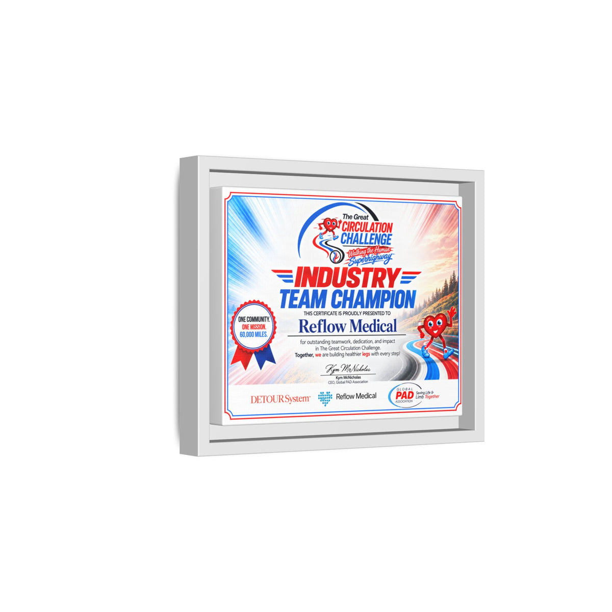 Reflow Medical - Matte Canvas, Framed (Multi-color)