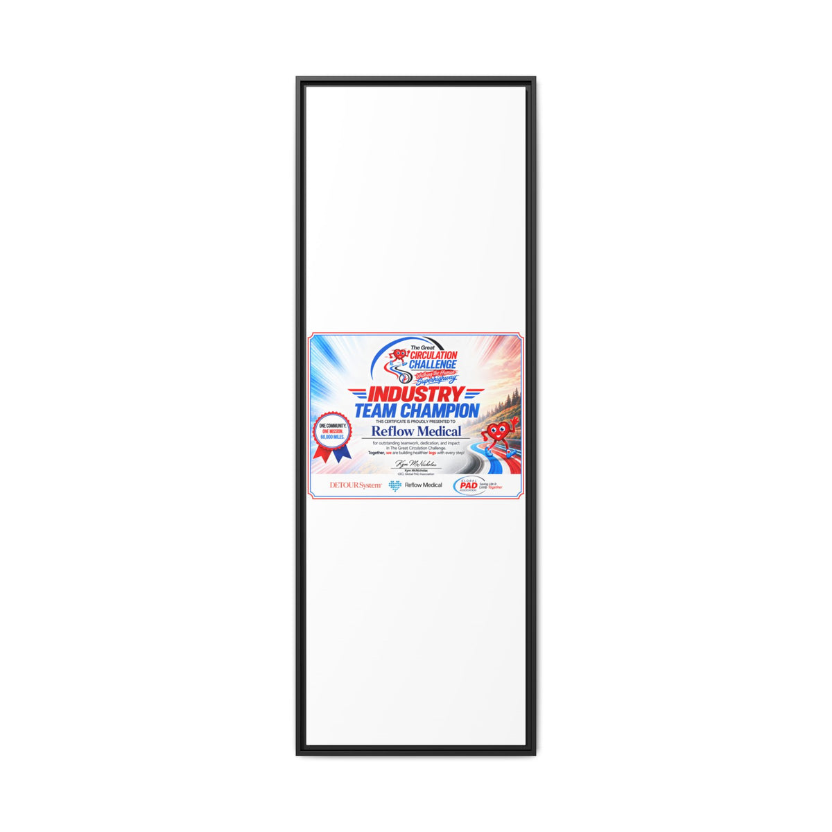 Reflow Medical - Matte Canvas, Framed (Multi-color)