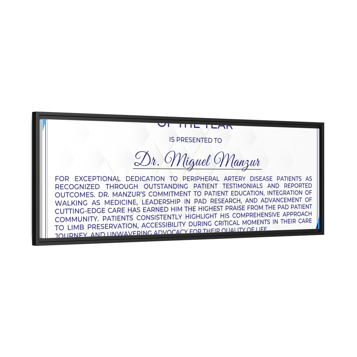 Dr Manzur Award
