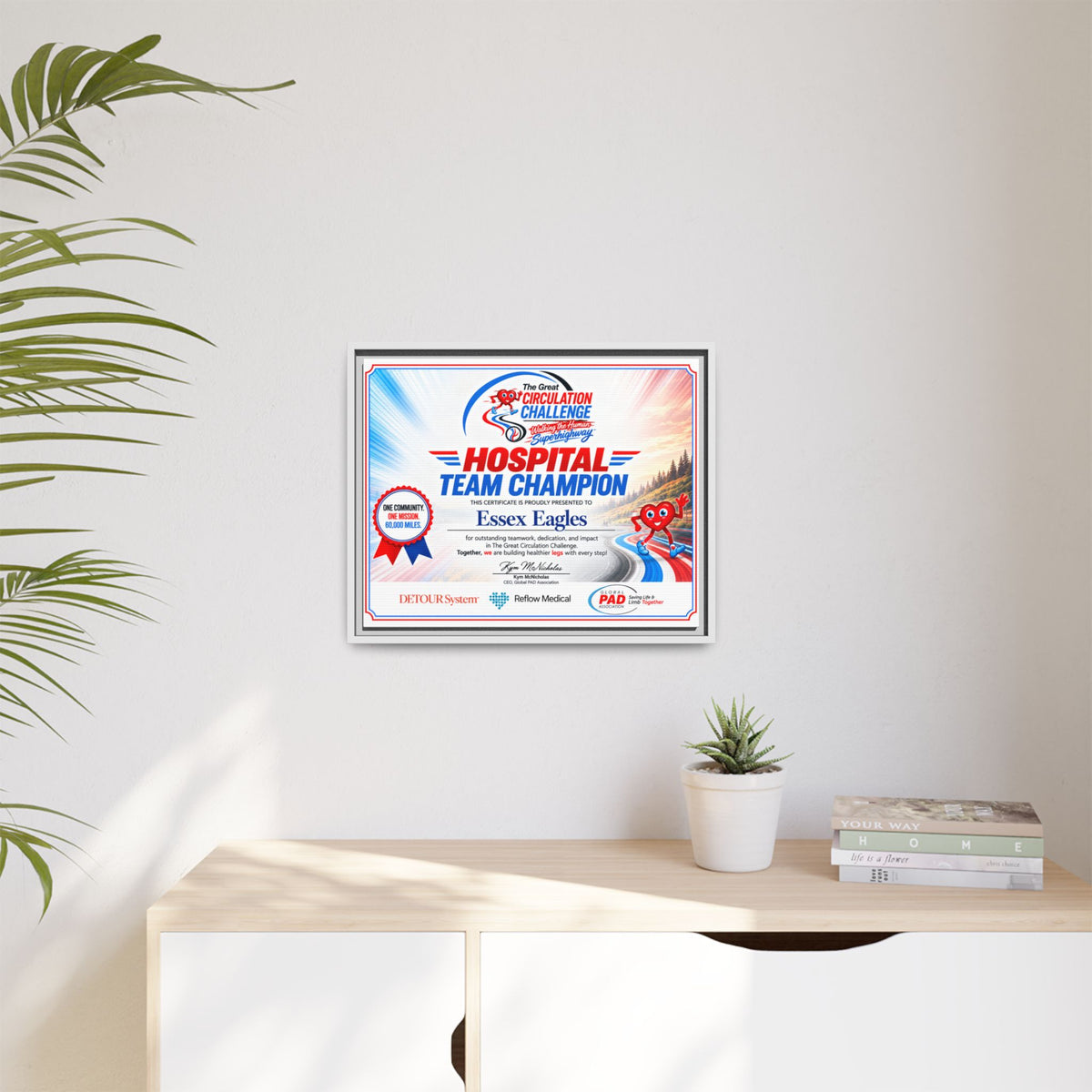 Hospital Champion - Matte Canvas, Framed (Multi-color)
