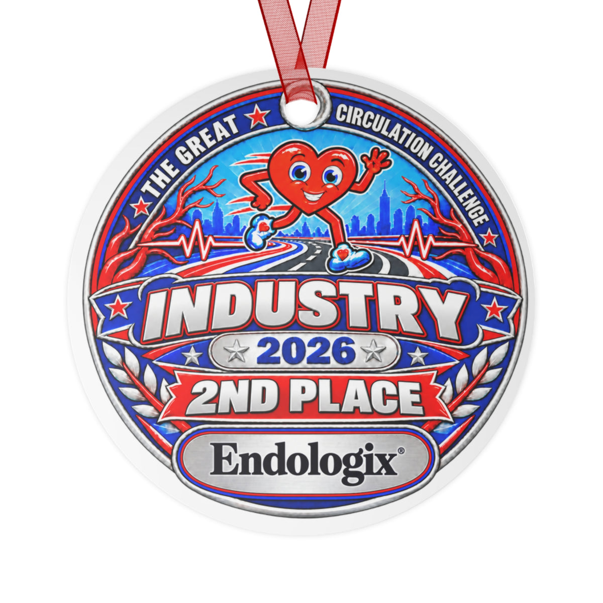 Endologix 2nd place - industry Champion - The Great Circulation Challenge Participation Award Medal