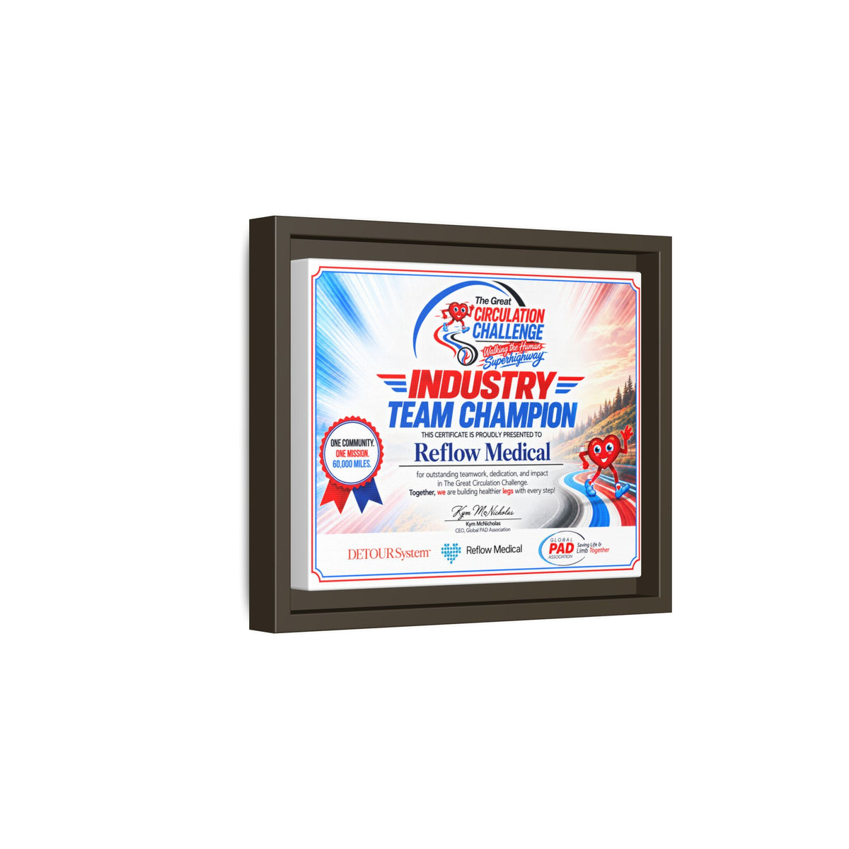 Reflow Medical - Matte Canvas, Framed (Multi-color)